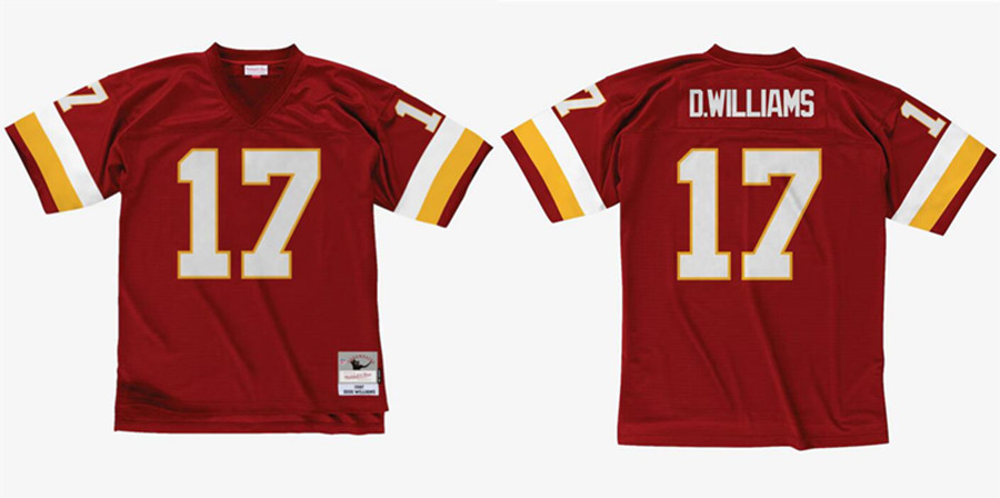 Men's Washington Redskins #17 Doug Williams Burgundy Stitched Football Jersey
